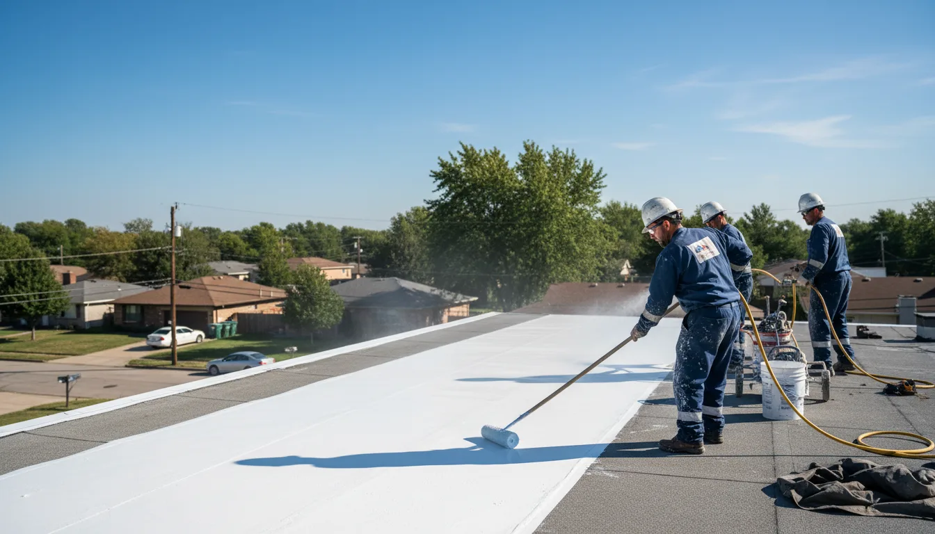 Commercial roof coating in Augusta, MI near me